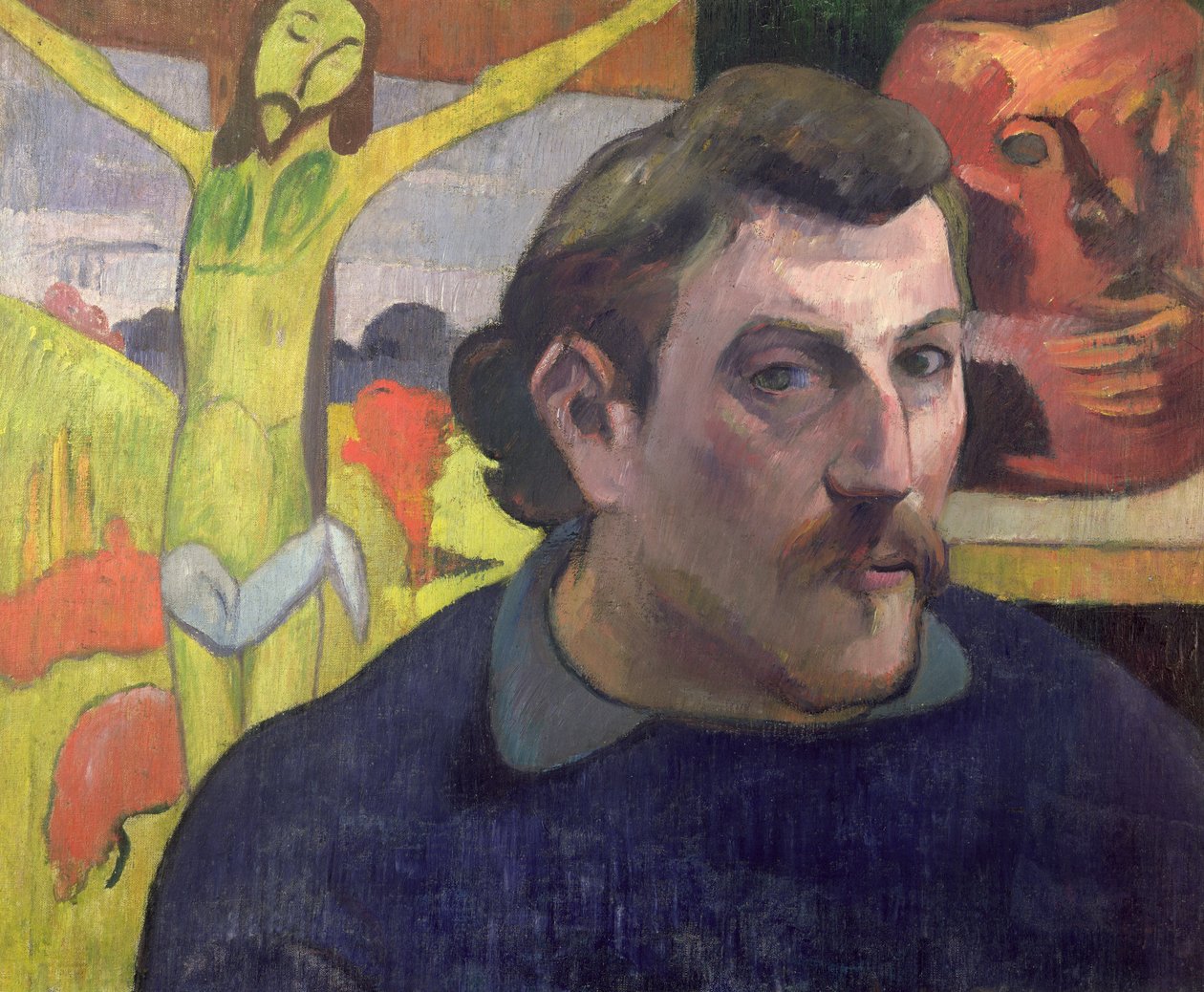 Självporträtt med den gule Kristus, 1890 av Paul Gauguin
