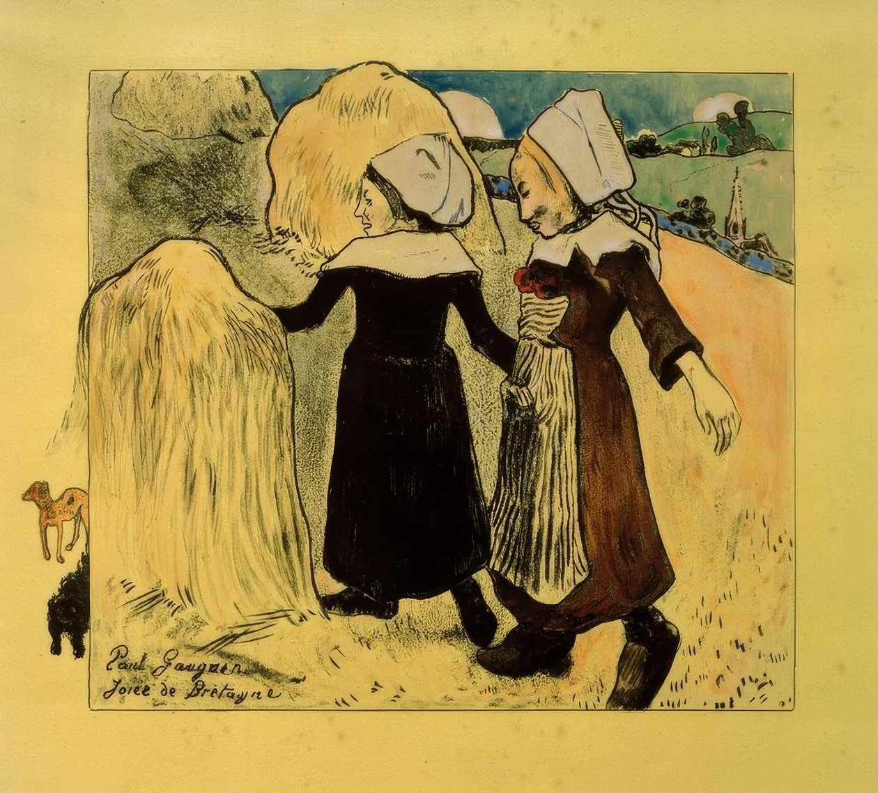 Volpini-svit: Bretagnes glädjeämnen (Freuden der Bretagne) av Paul Gauguin