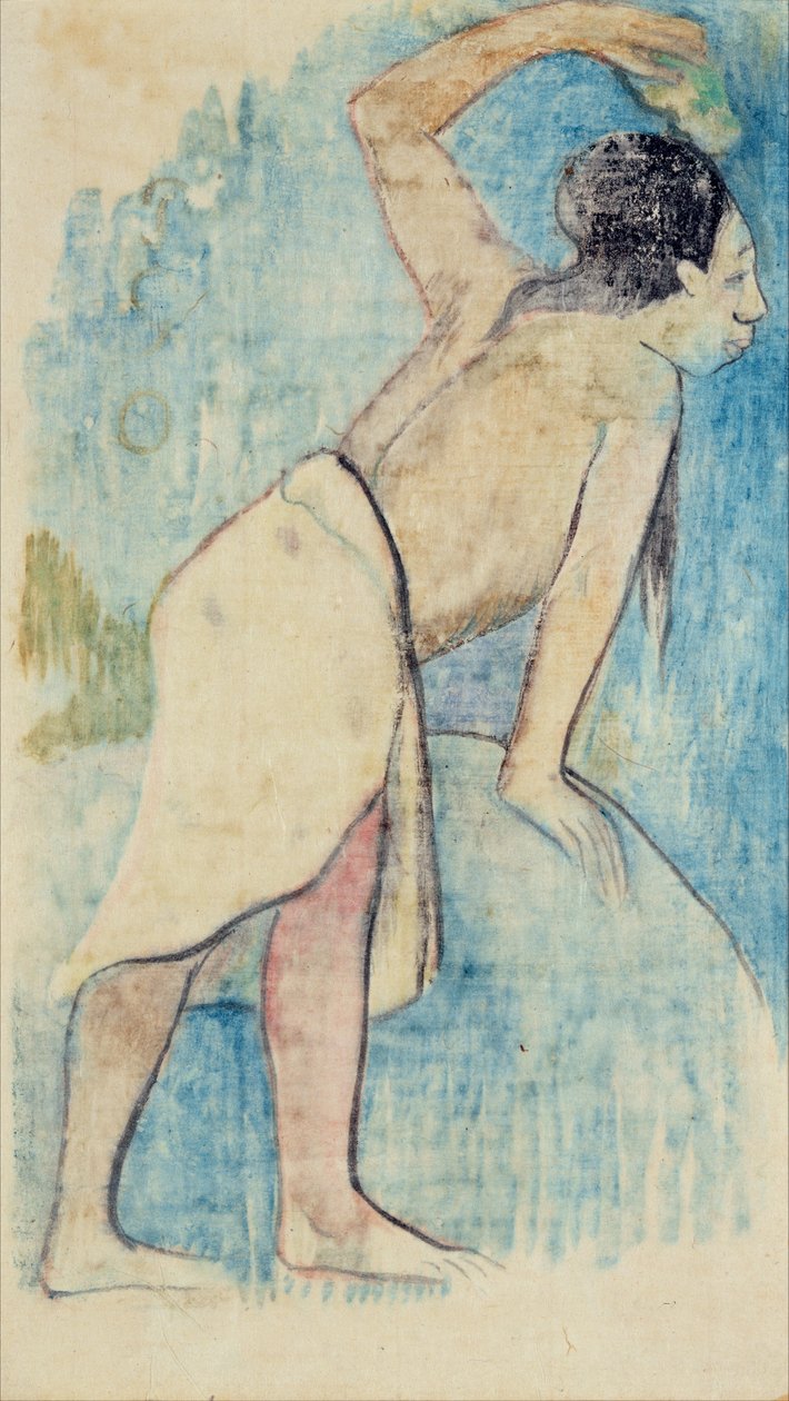 Tahitian, 1893 (monotyp) av Paul Gauguin