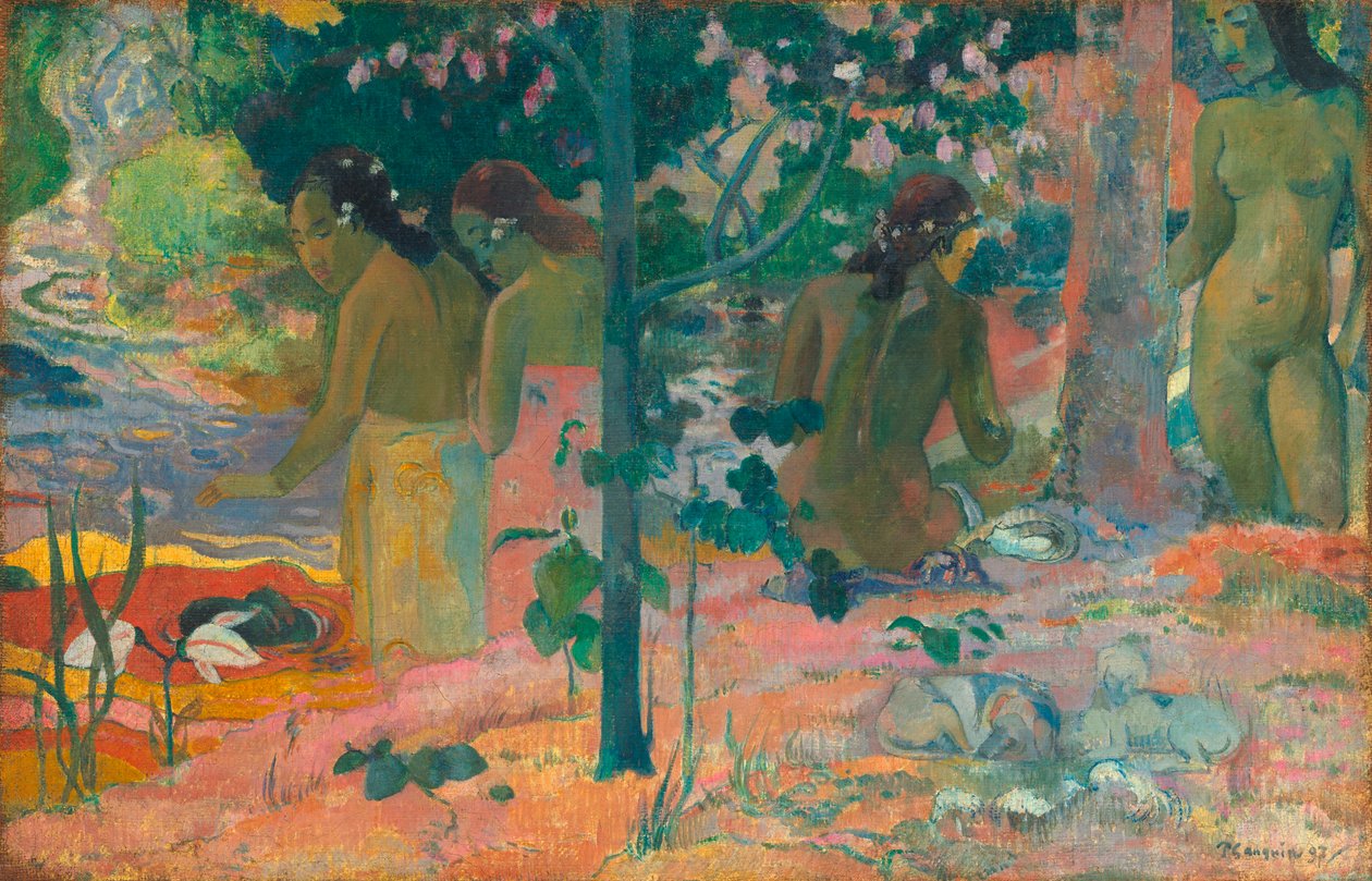 Badgästerna av Paul Gauguin