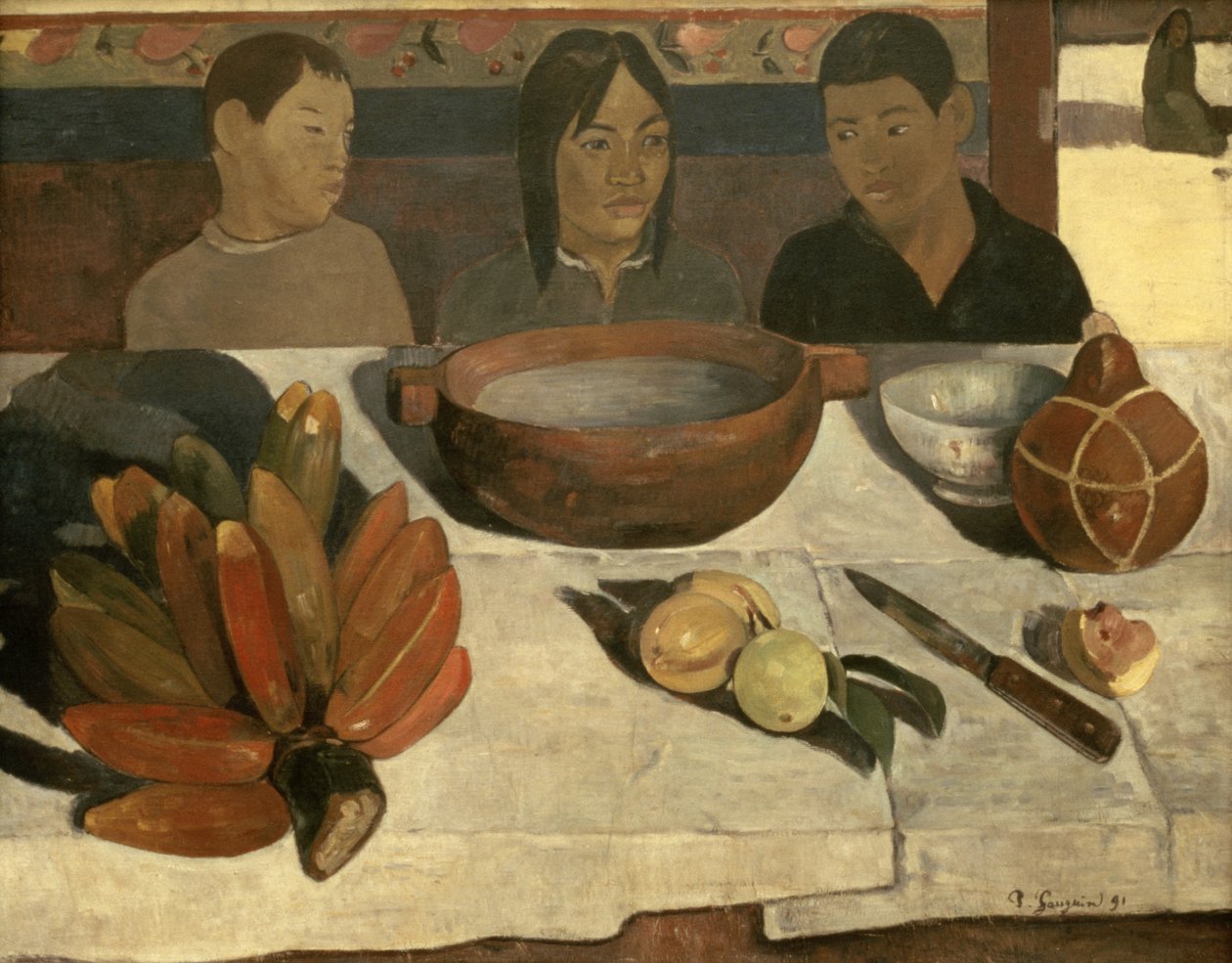 Måltiden (Bananerna), 1891 av Paul Gauguin