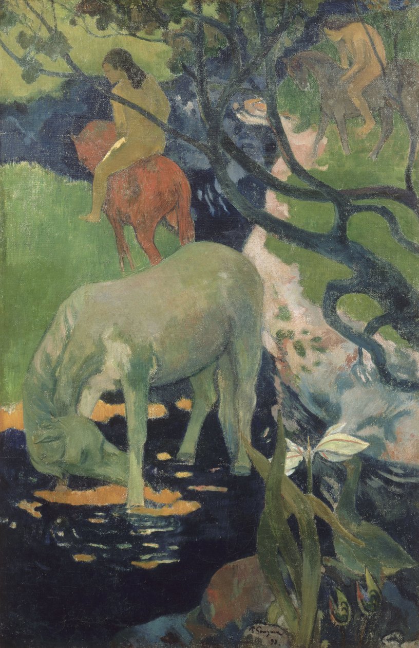 Den vita hästen av Paul Gauguin