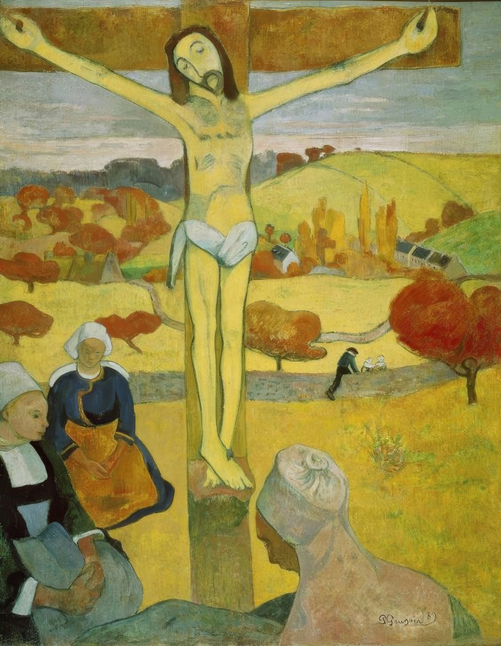 Gula Kristus - 1889 - 92 × 73 cm - olja på duk. Konstnär: PAUL GAUGUIN. Även känd som: CRISTO AMARILLO. Plats: ALBRIGHT-KNOX MUSEUM, NEW YORK av Paul Gauguin