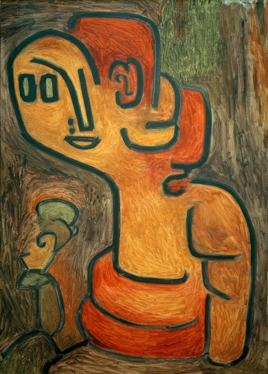Byst av Gaia av Paul Klee