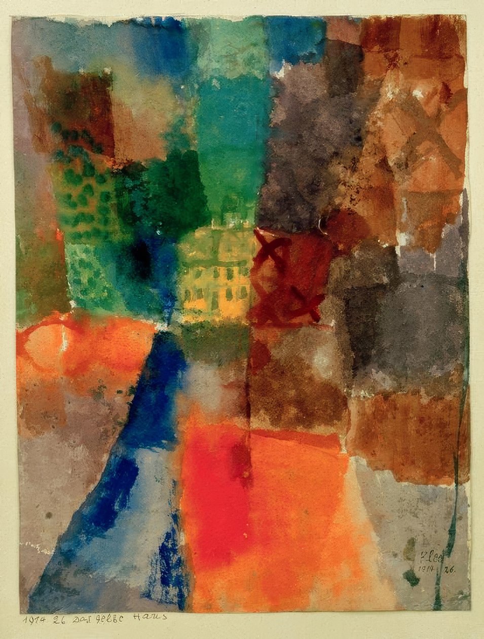 Det gula huset av Paul Klee