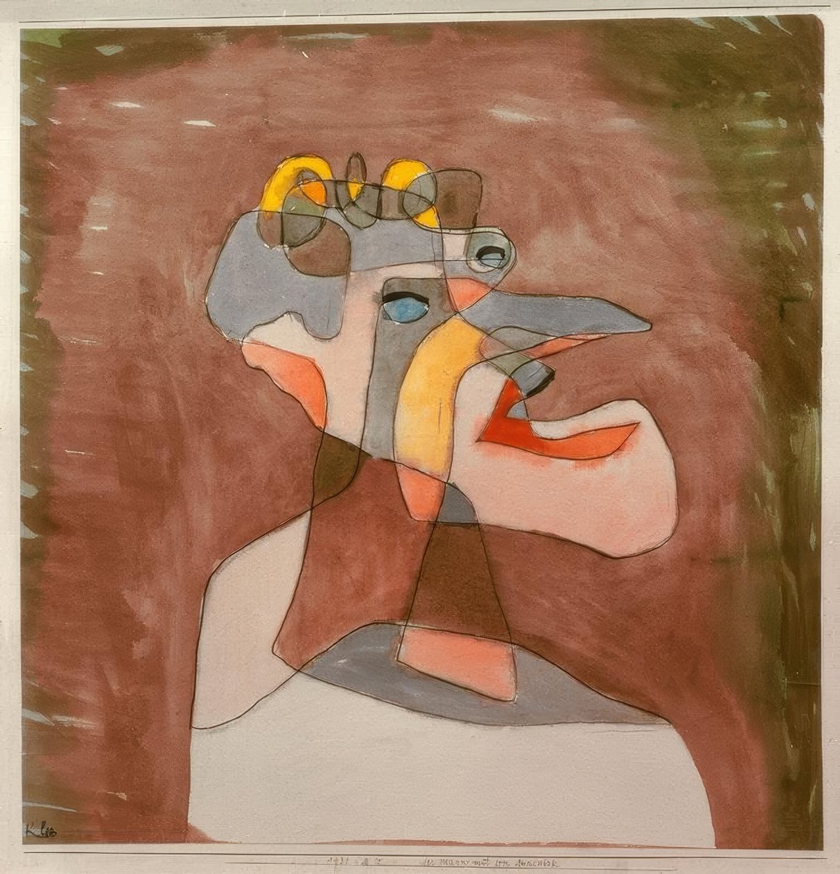 Mannen med munnen av Paul Klee