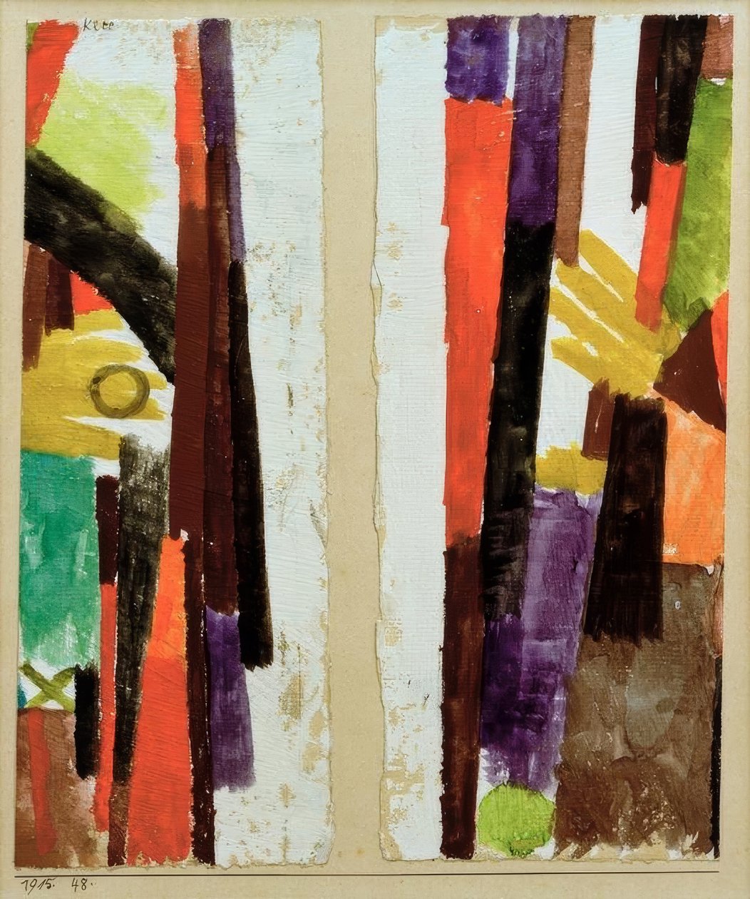 Vingstycken för 1915 45. - 1915.48 av Paul Klee
