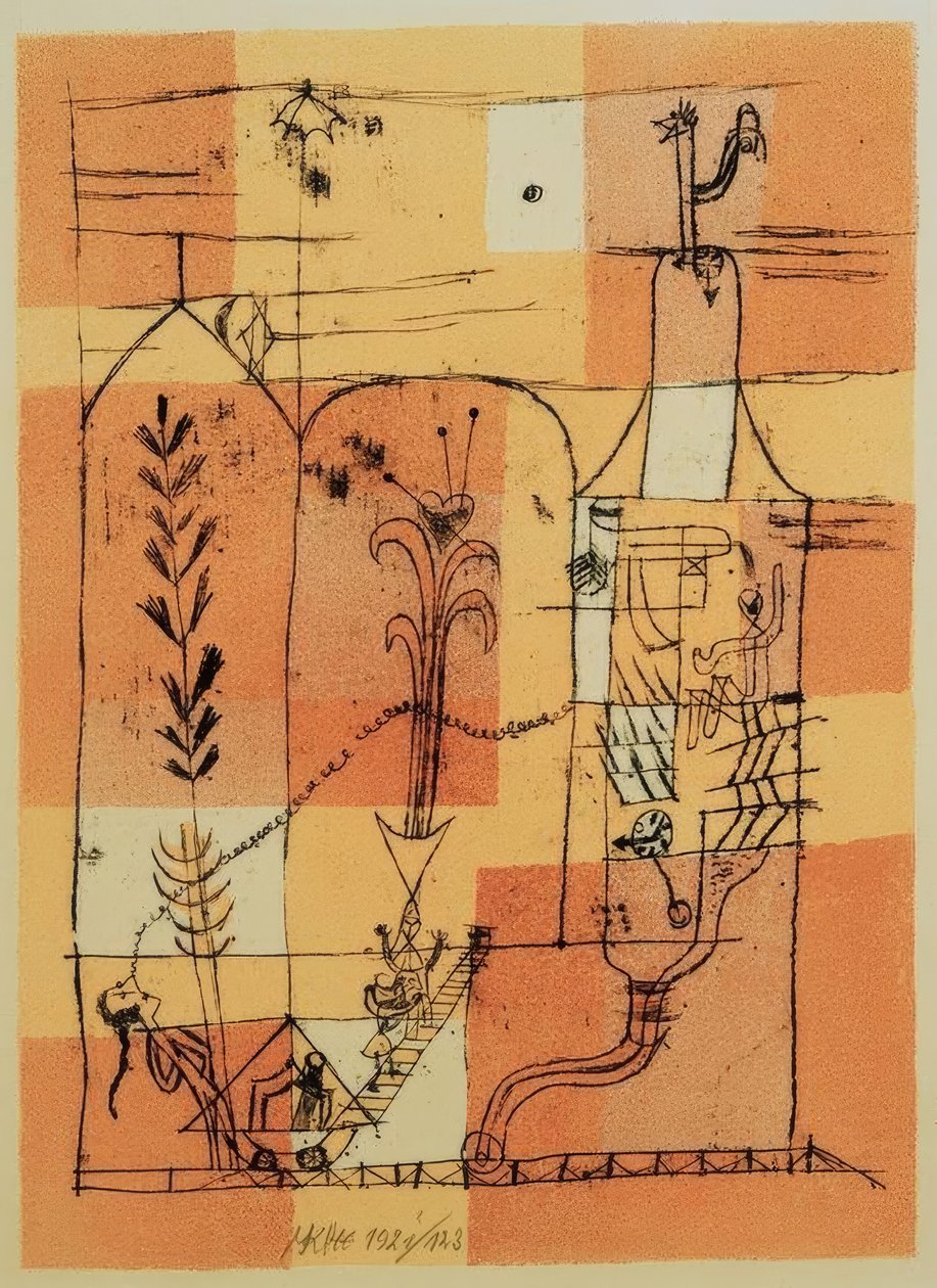 Hoffmanneske Scene av Paul Klee