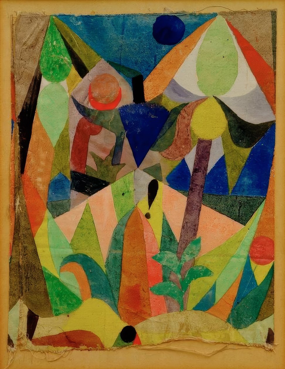 Milt tropiskt landskap av Paul Klee