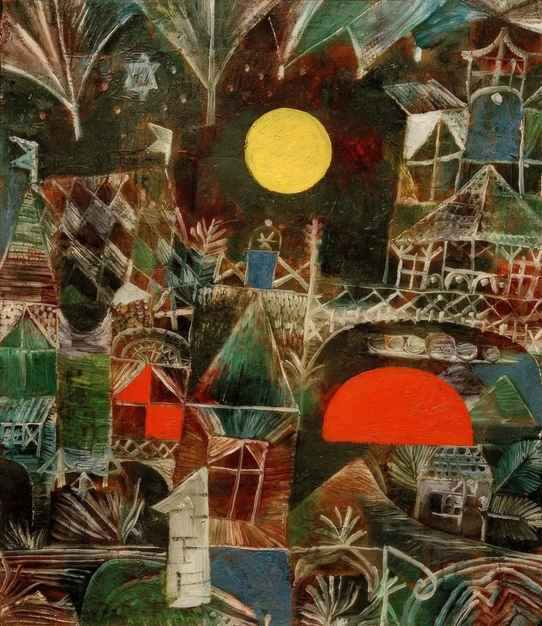 Månens uppgång-solnedgång av Paul Klee