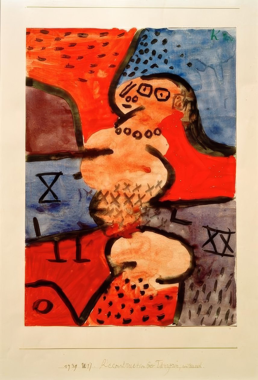 Rekonstruktion av en dansare, ett försök av Paul Klee