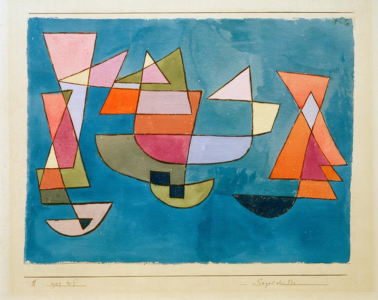Segelbåtar av Paul Klee