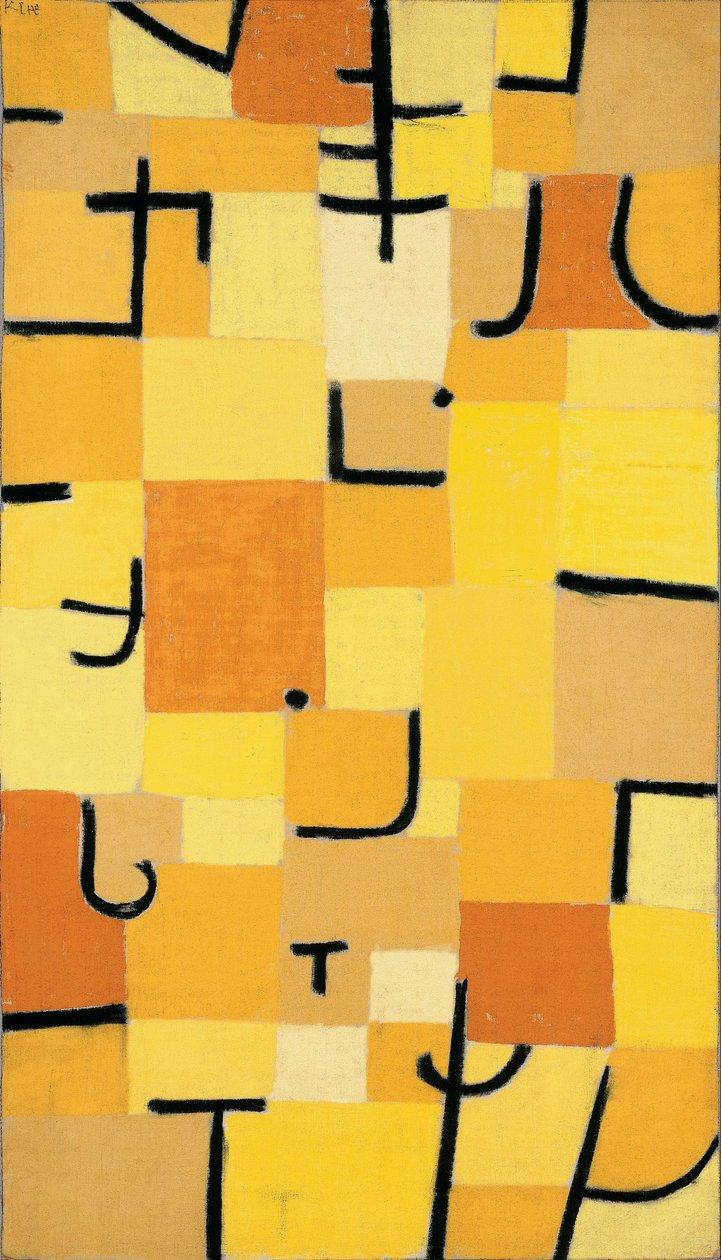 Signs In Yellow av Paul Klee