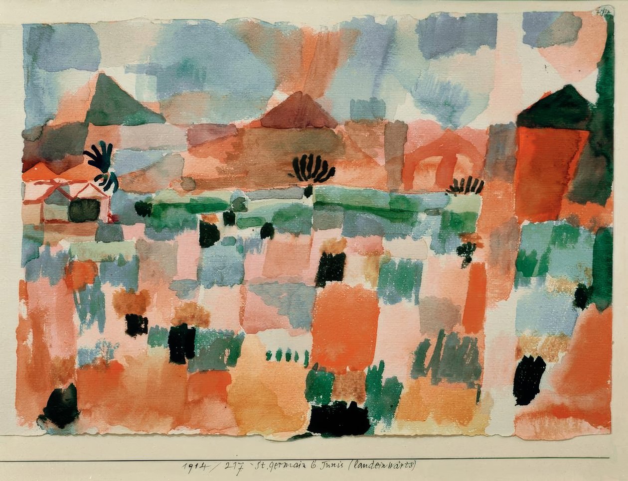 St. Germain f. Tunis (inlandet) av Paul Klee