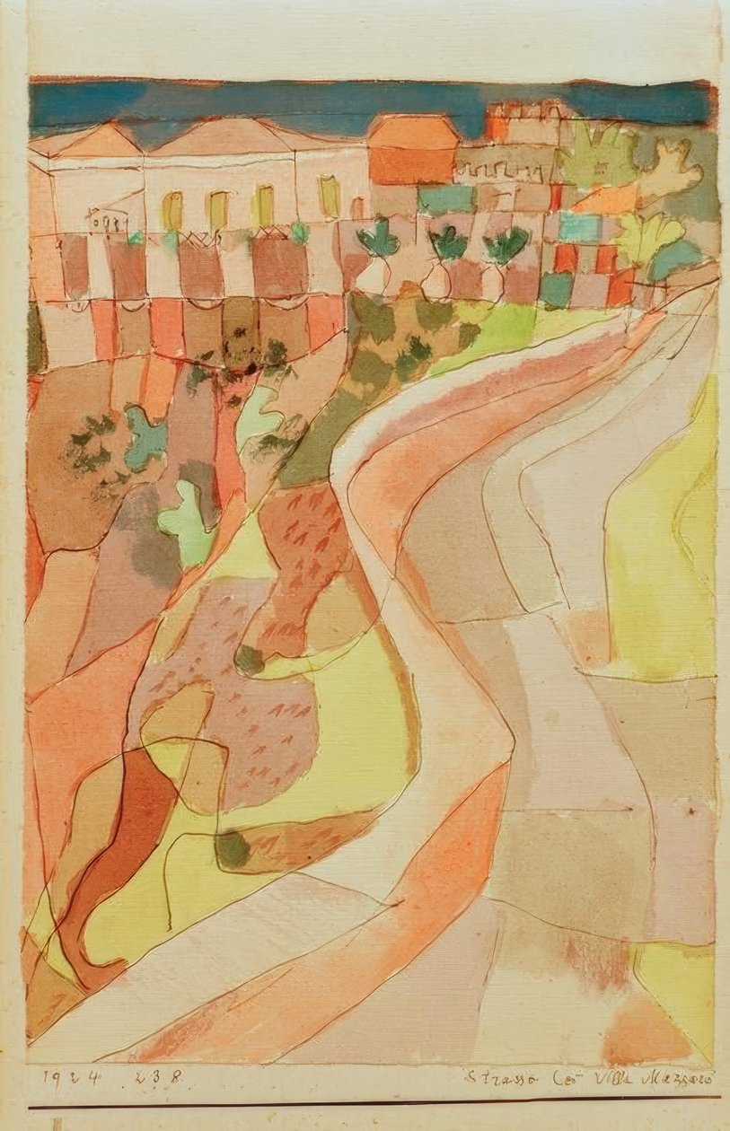 Gata vid Villa Mazzaro av Paul Klee