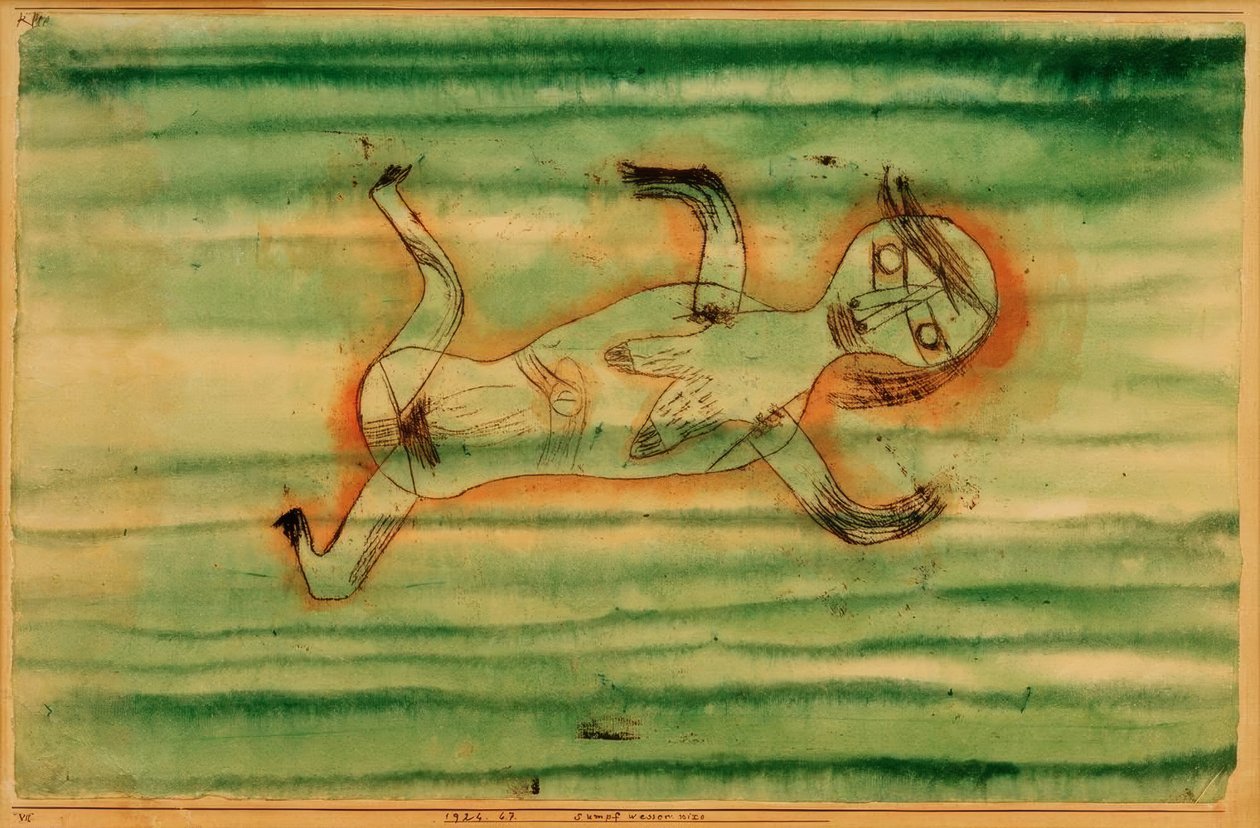 Sumpvatten sjöjungfru av Paul Klee