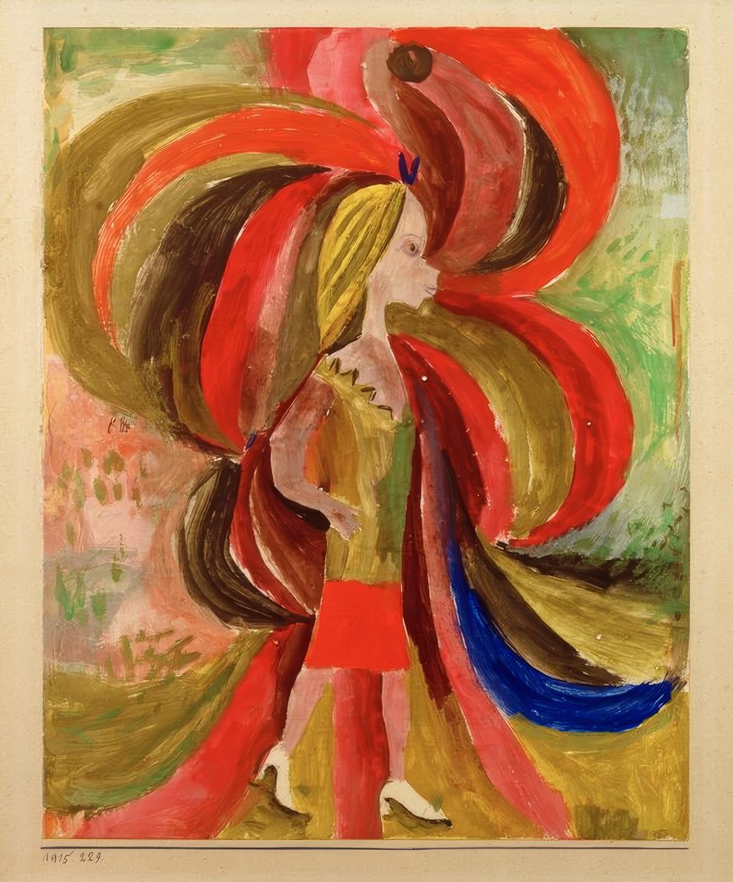 "Vad en okunnig tjej tar med sig" av Paul Klee