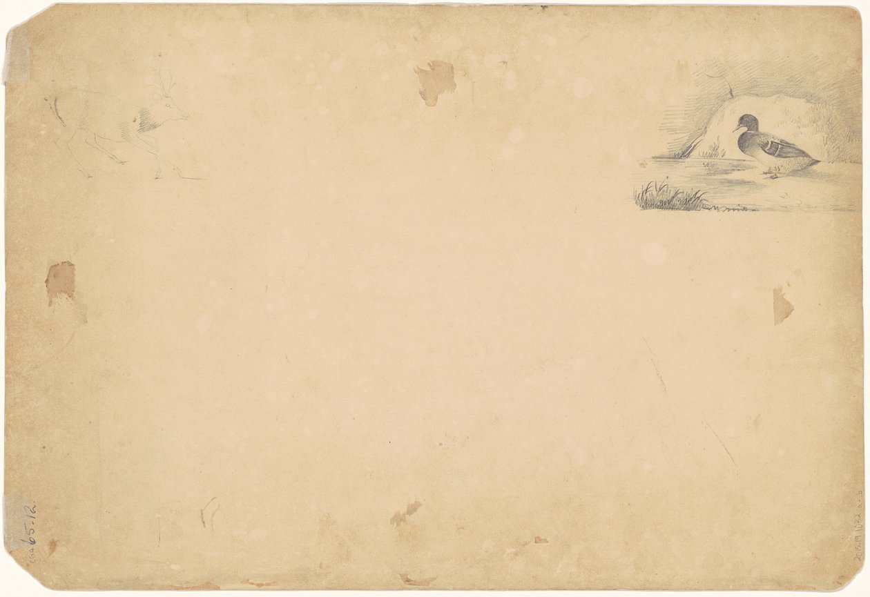 En anka och en hjort, 1831 av Paul Lacroix