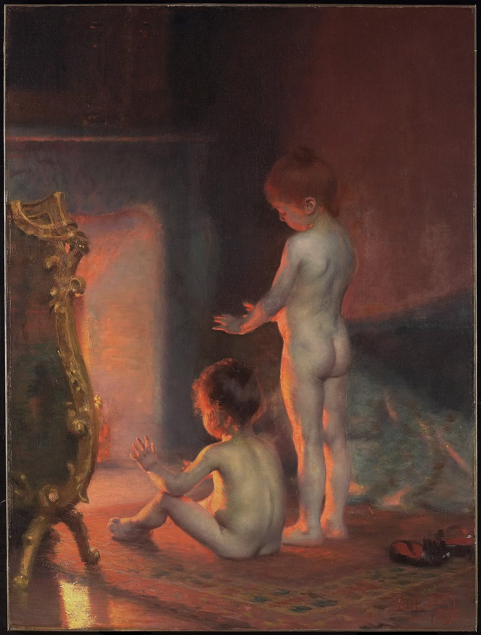 Efter badet, 1890 av Paul Peel