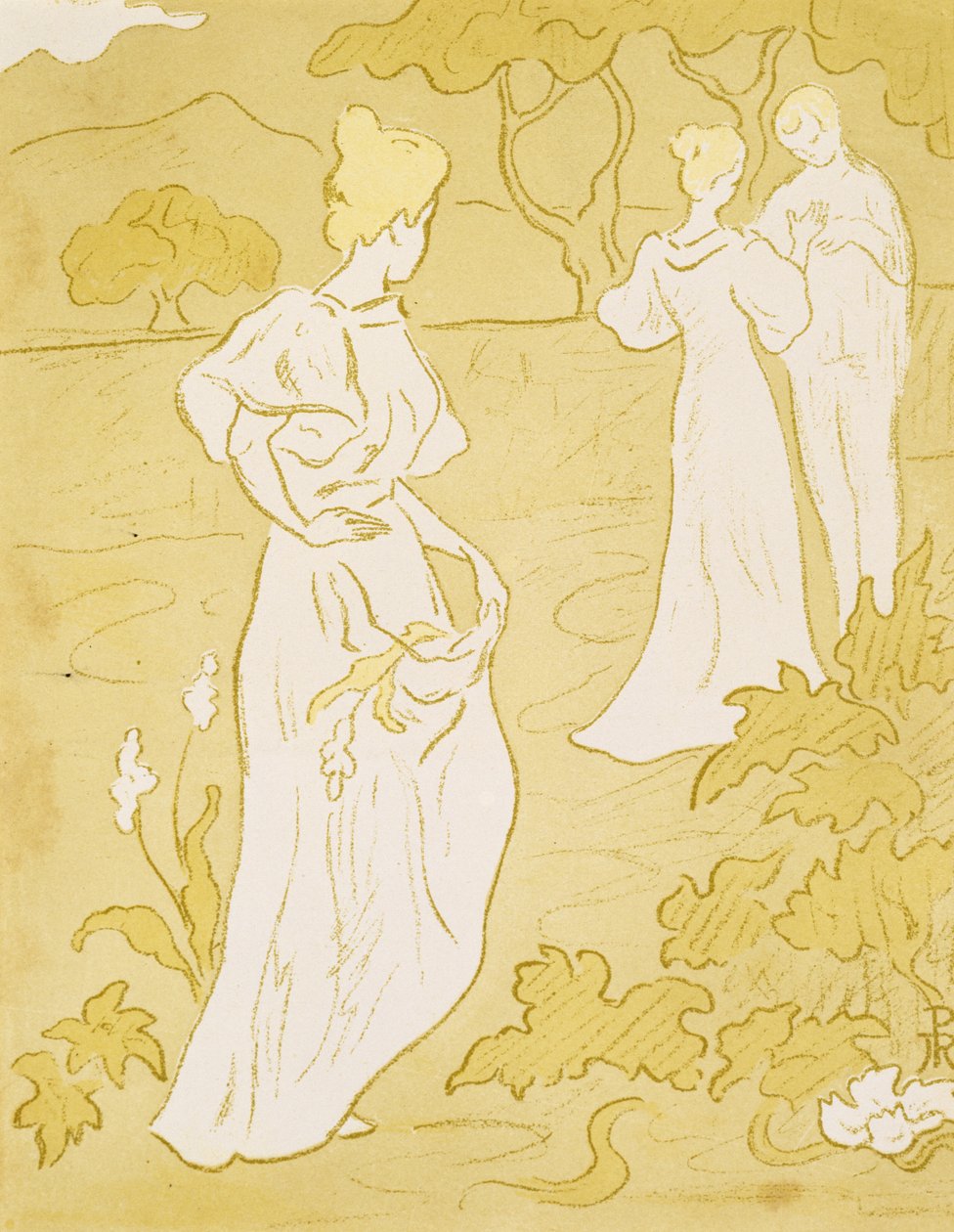Tristesse (Sadness), 1896 (litografi i färger) av Paul Elie Ranson