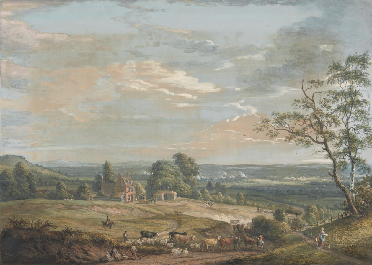 A Distant View of Maidstone av Paul Sandby