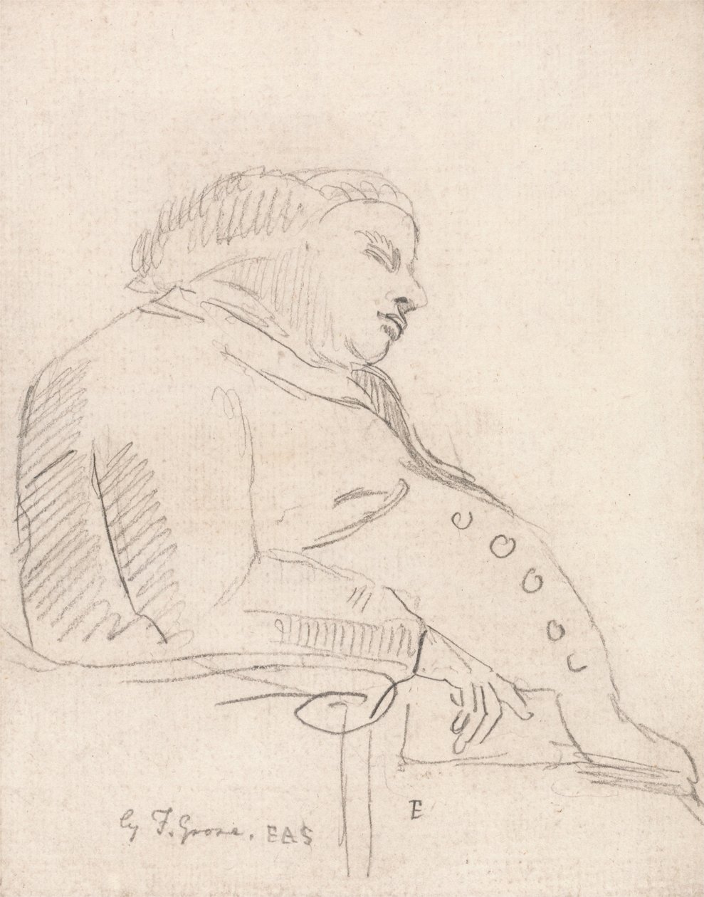 Francis Grose Asleep in a Chair av Paul Sandby