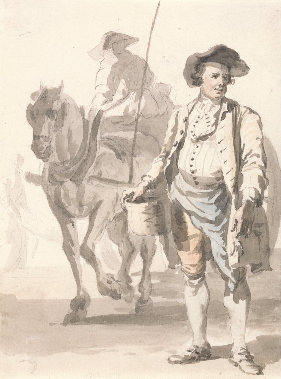 London Cries - En tinker och hans fru av Paul Sandby