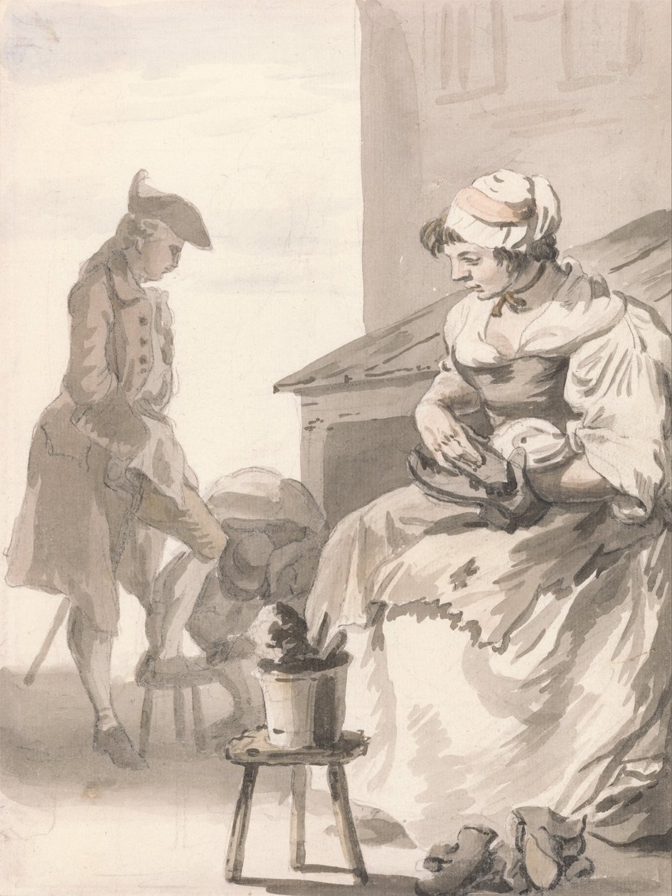London Cries- Shoe Cleaner av Paul Sandby