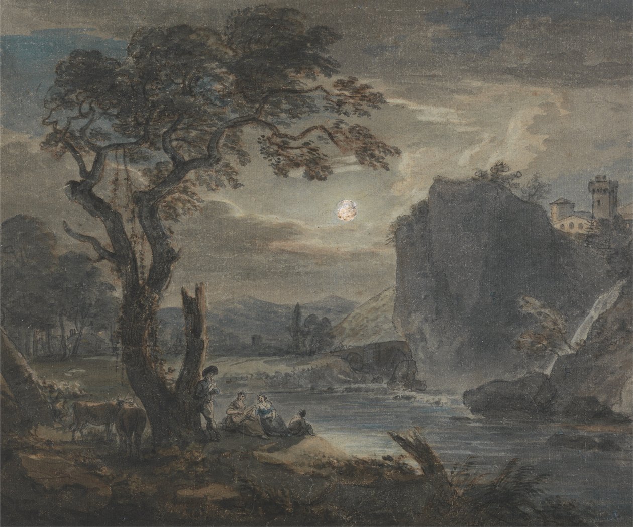 Music by Moonlight av Paul Sandby