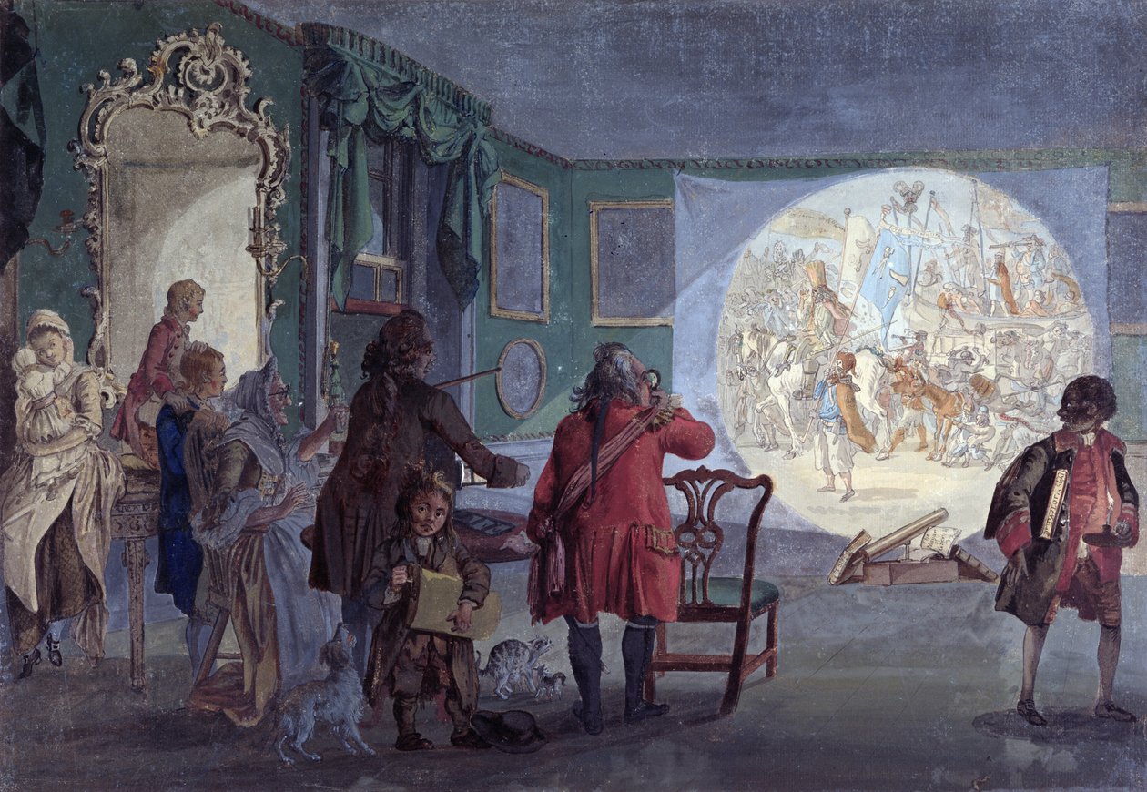 Lantern Slide Show (färgätning) av Paul Sandby