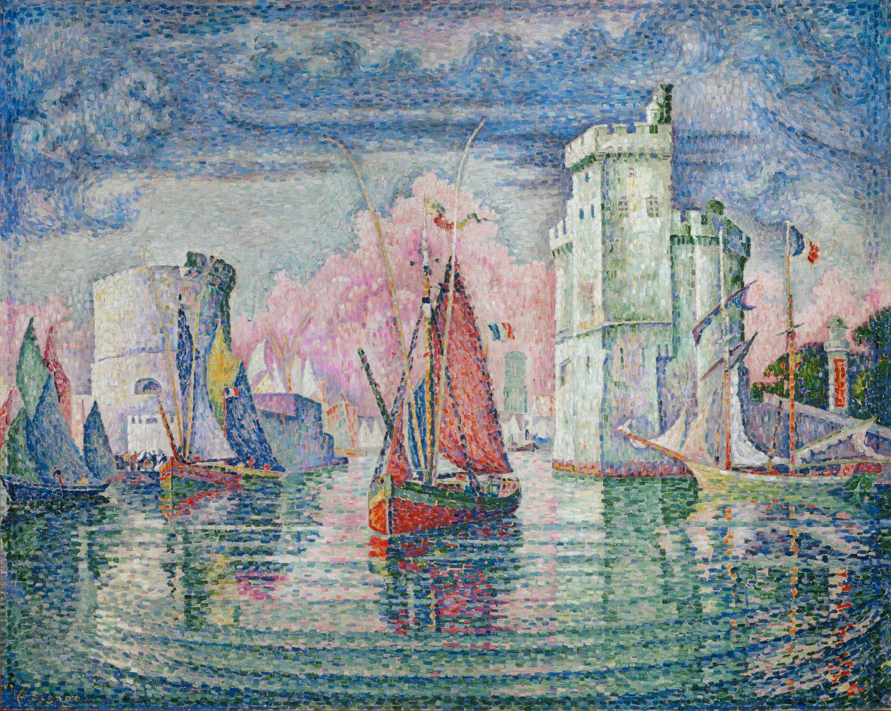 Entrée du port de la Rochelle av Paul Signac