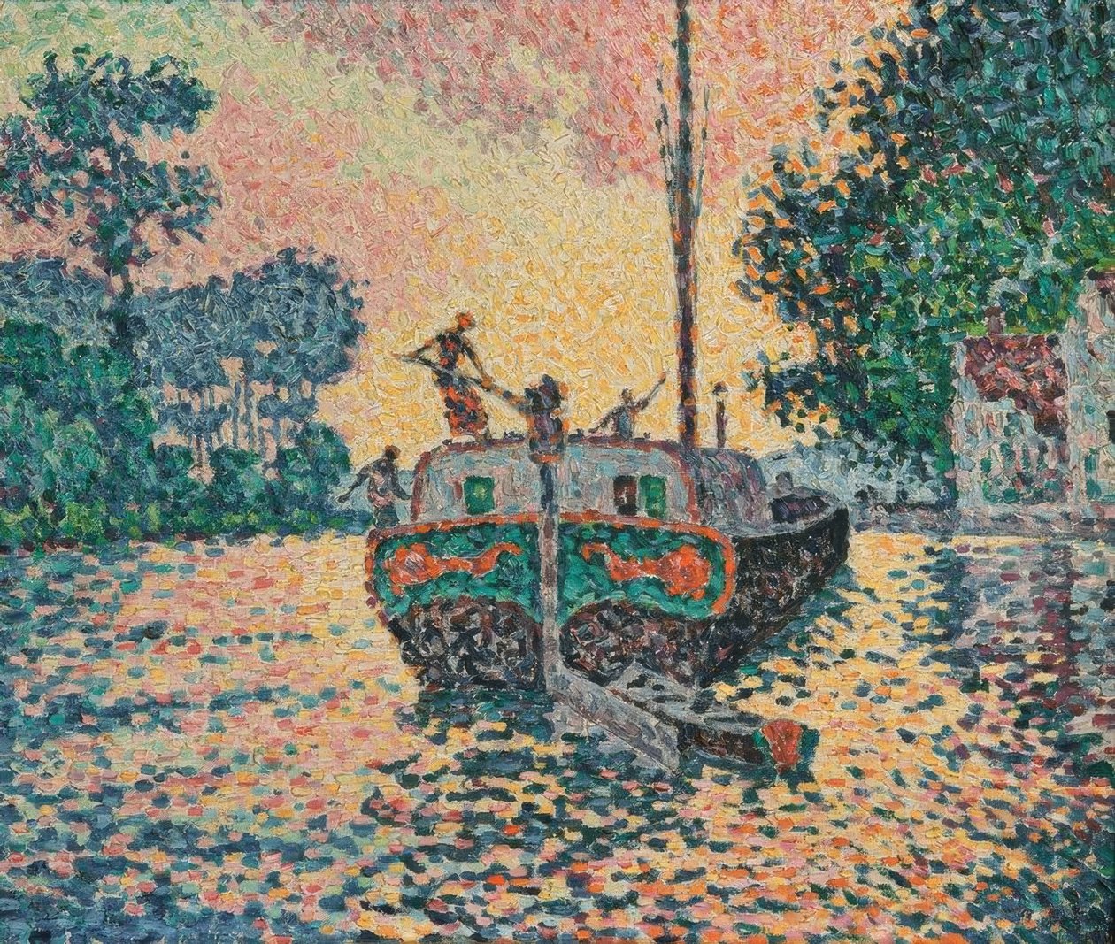 Pråmen, Samois av Paul Signac