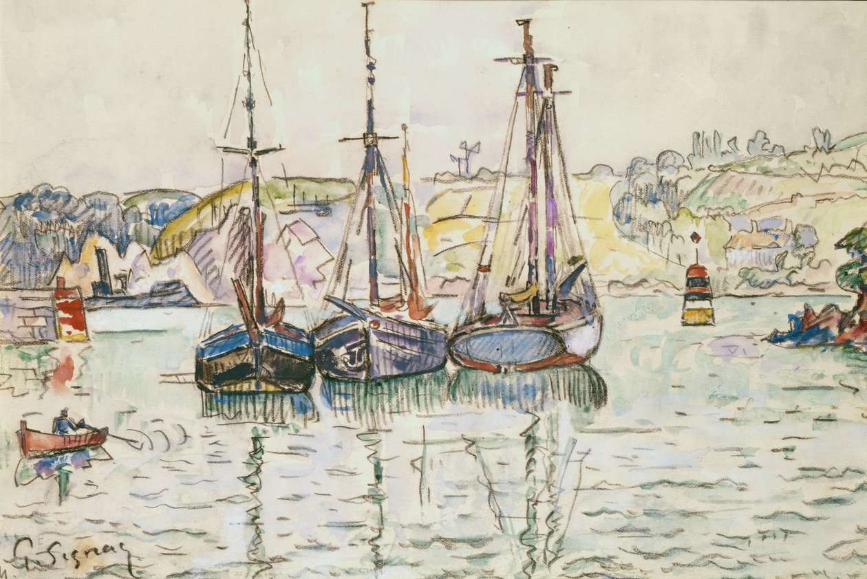 Lezardrieux av Paul Signac