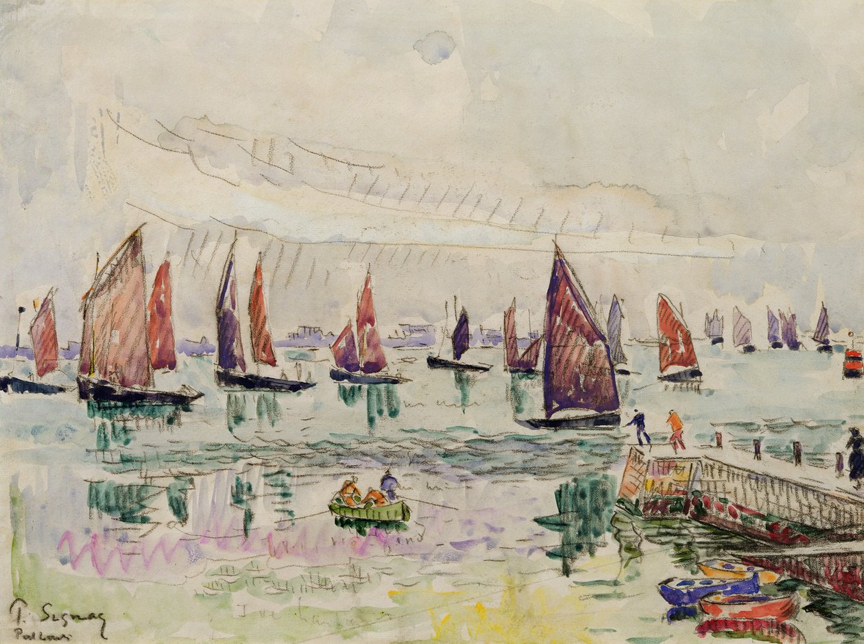 Port St. Louis av Paul Signac