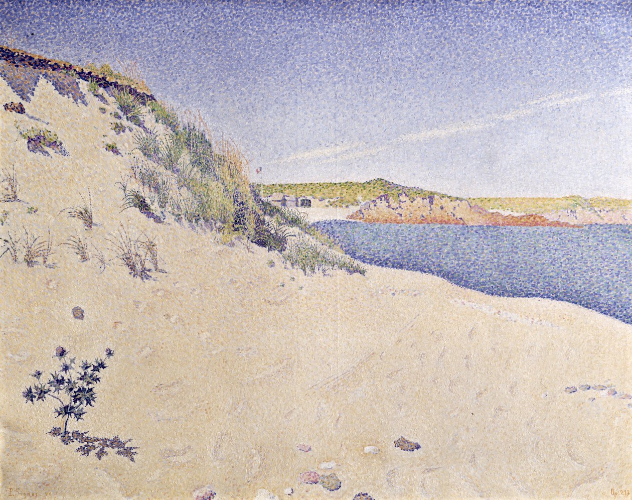 Sandstrand, 1890 av Paul Signac