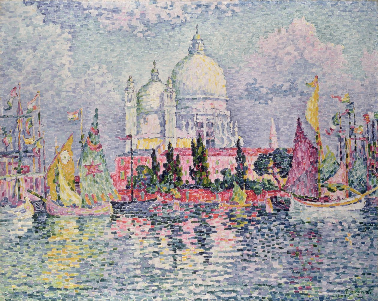 Santa Maria della Salute, 1908 av Paul Signac