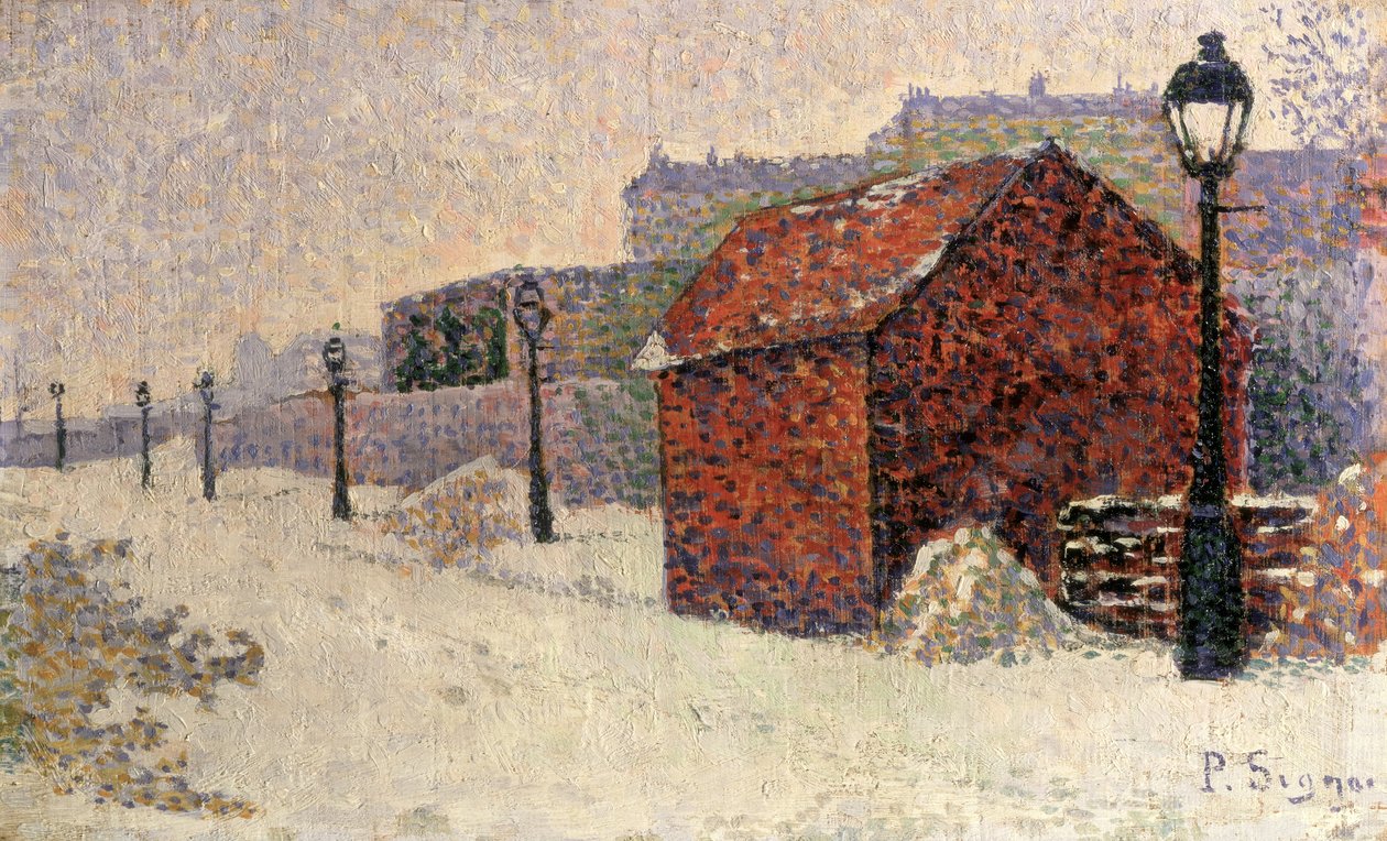 Snow, Butte Montmartre, 1887 av Paul Signac