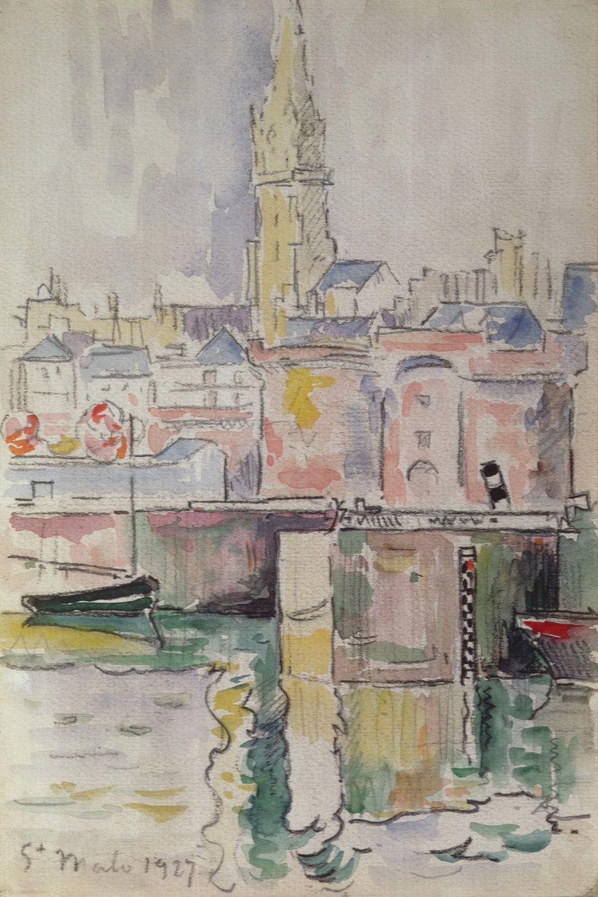 St. Malo, 1927 av Paul Signac