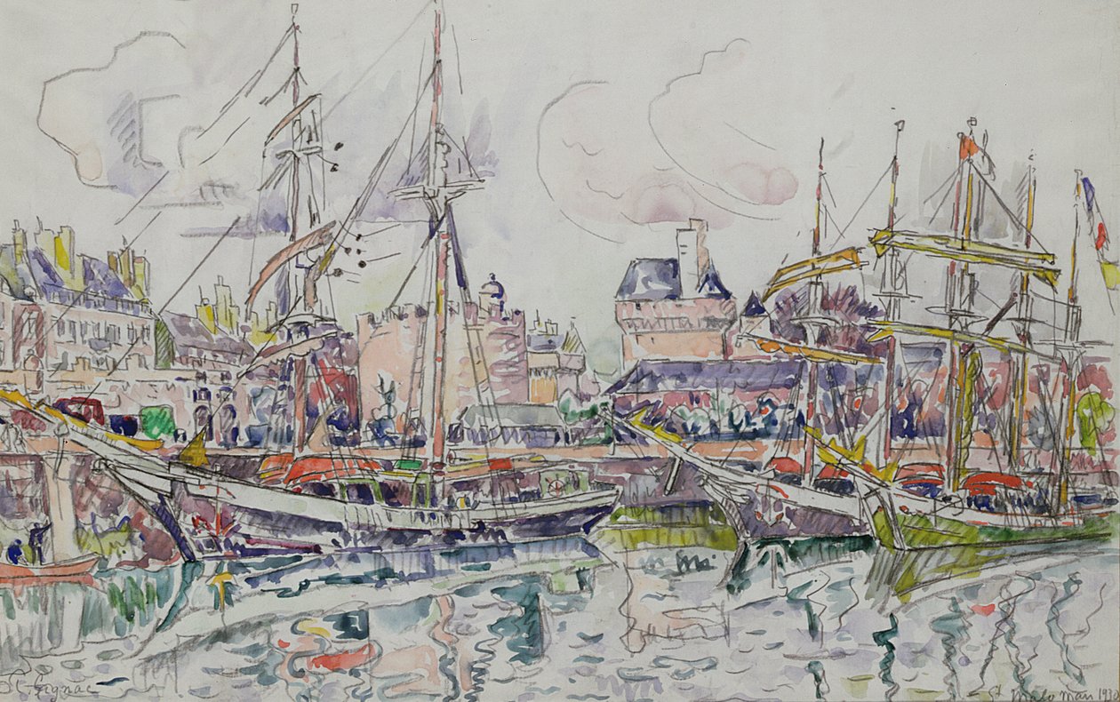 St. Malo, 1930 av Paul Signac