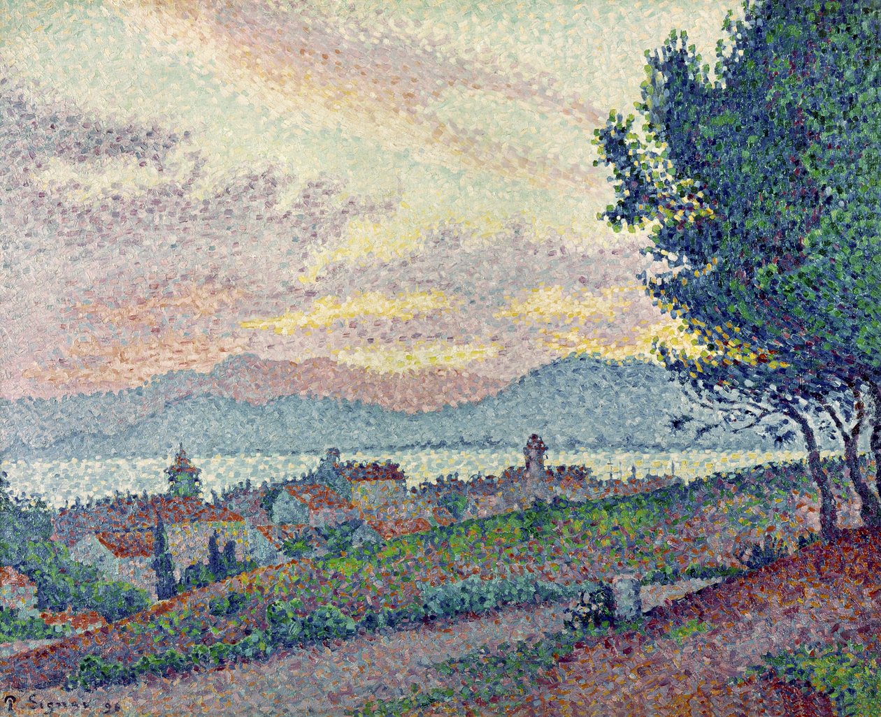 St. Tropez, Pinewood, 1896 av Paul Signac