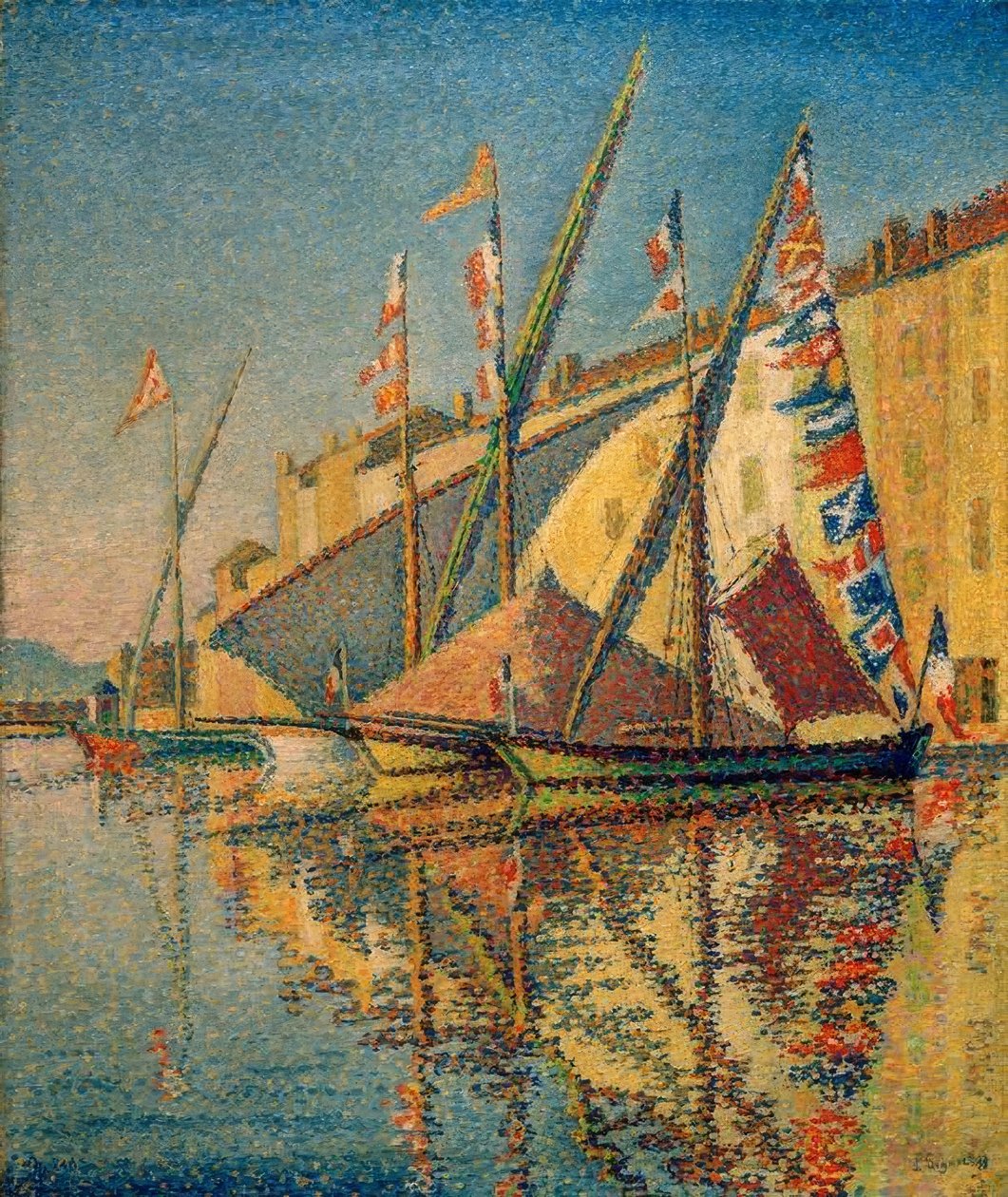 Flaggade tartans av Paul Signac