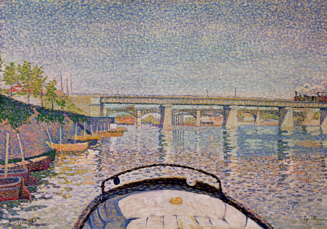 Bron i Asnieres, 1888 av Paul Signac