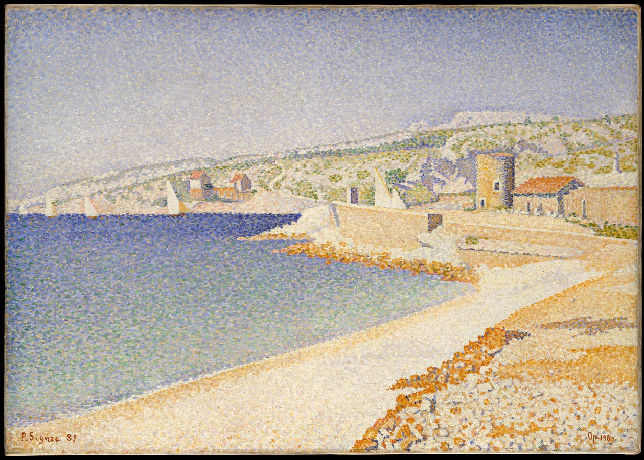 The Jetty at Cassis, Opus 198 av Paul Signac