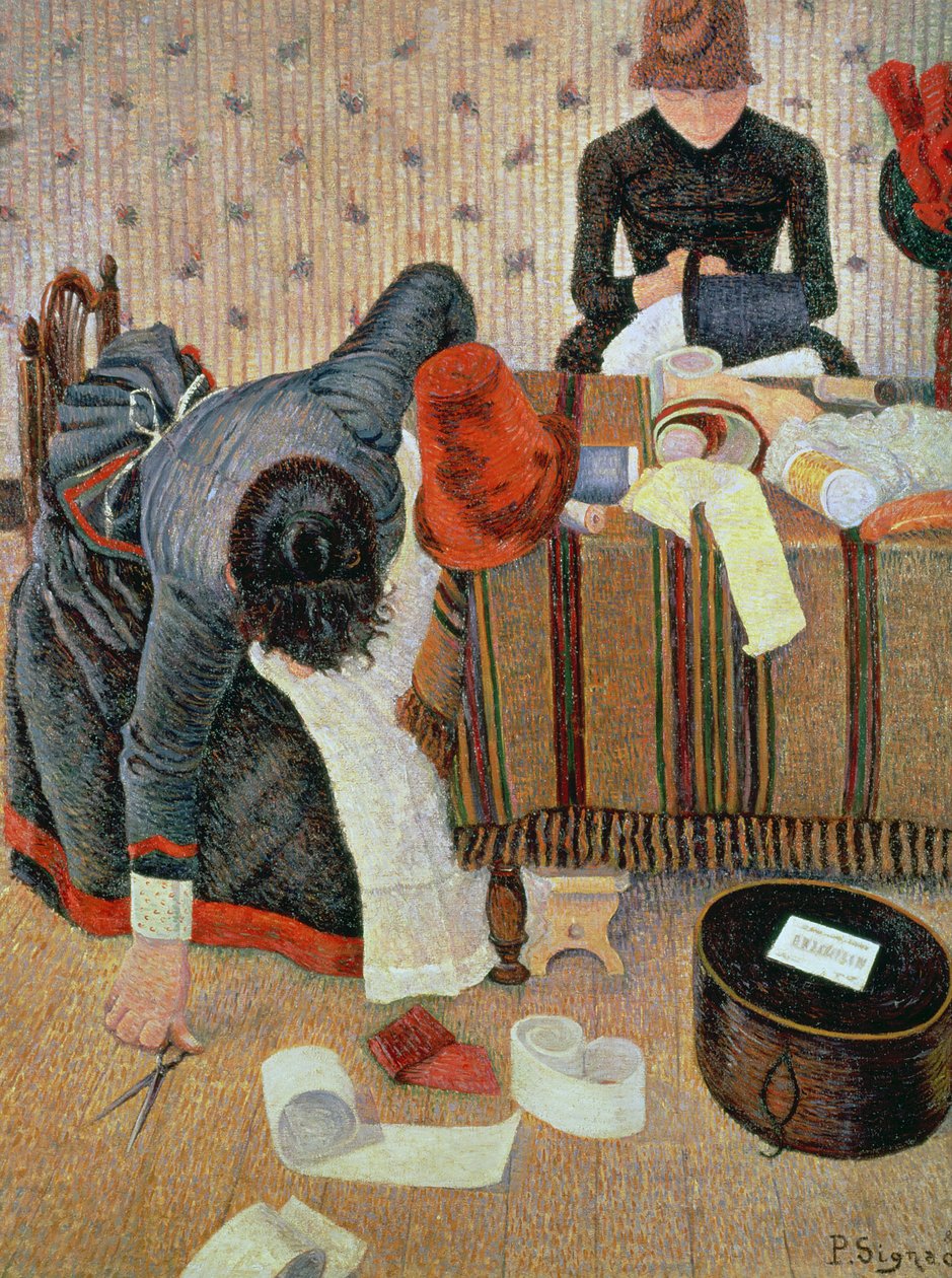 The Milliner, 1885 av Paul Signac