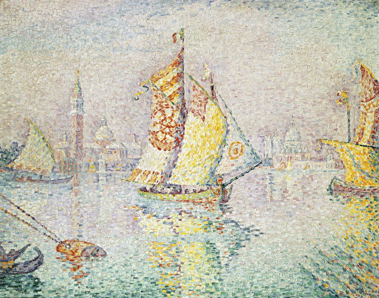 Det gula seglet, Venedig, 1904 av Paul Signac