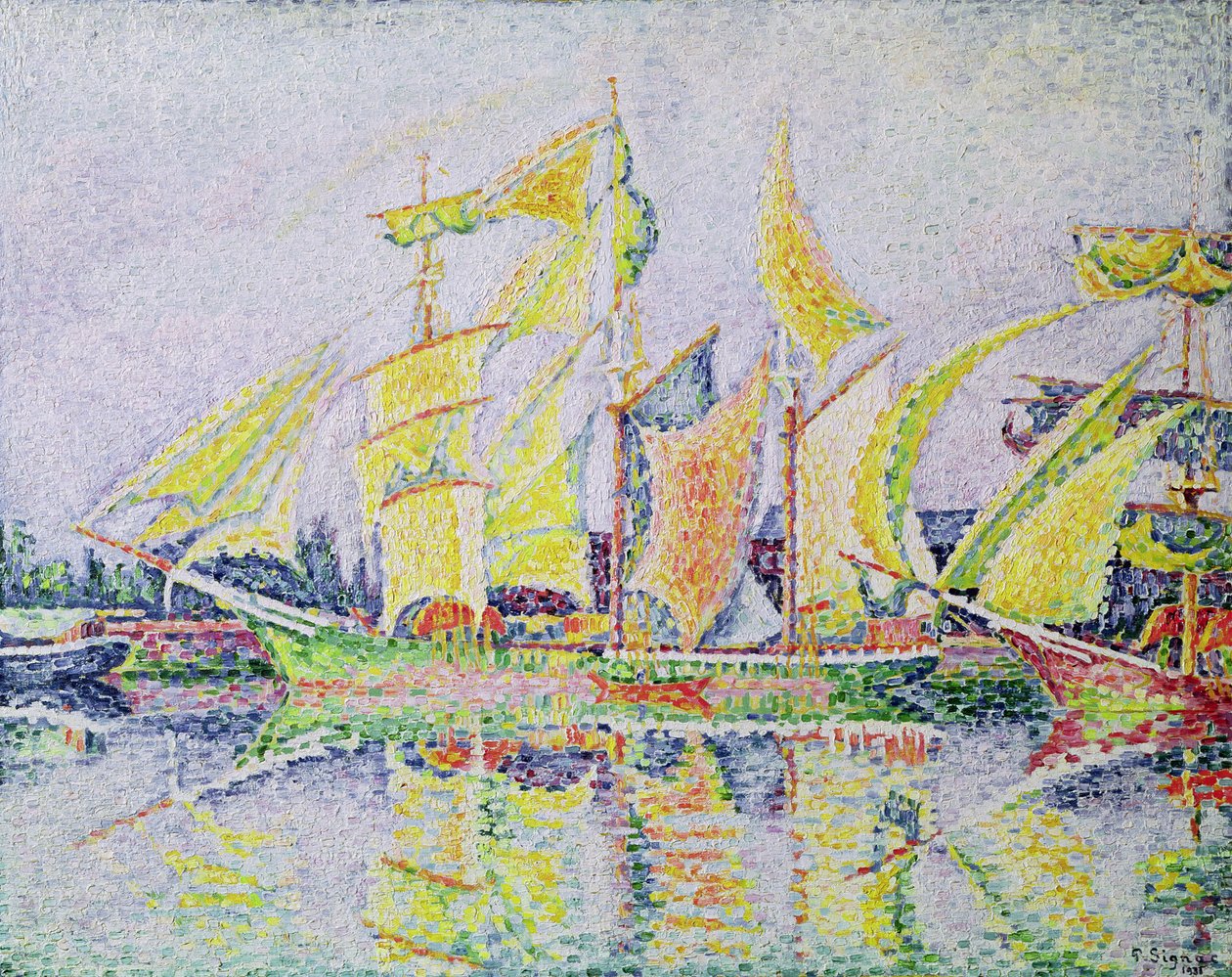 Tre gula master, 1931 av Paul Signac