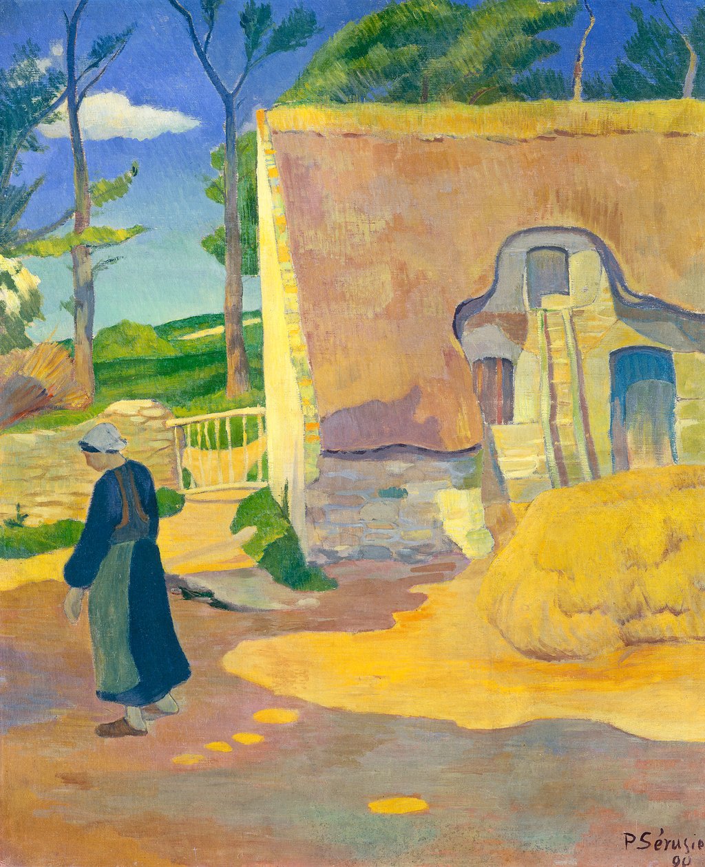 Bondgård i Le Pouldu, 1890 av Paul Sérusier