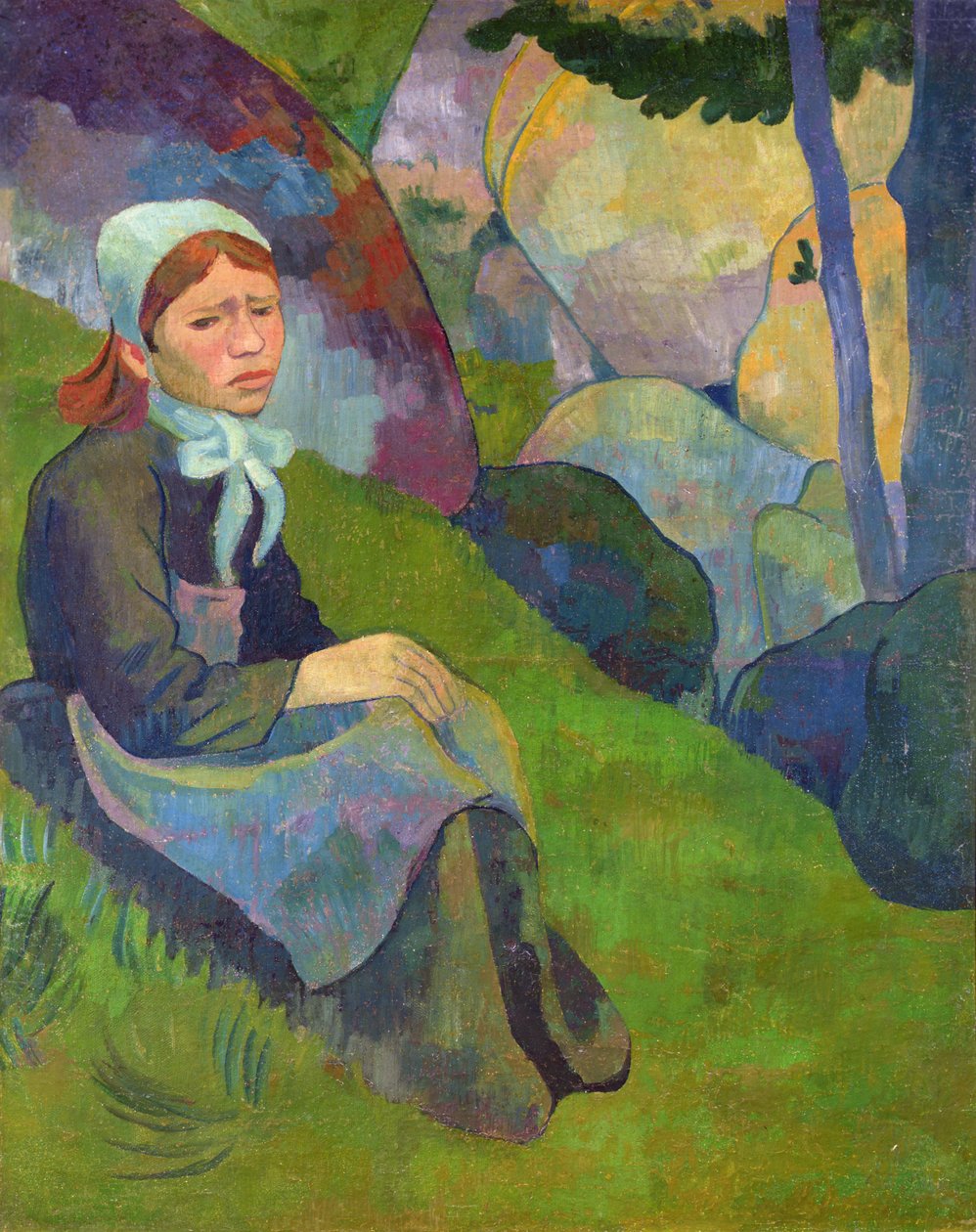 Ensamhet, Huelgoat Landscape, c.1892 av Paul Sérusier