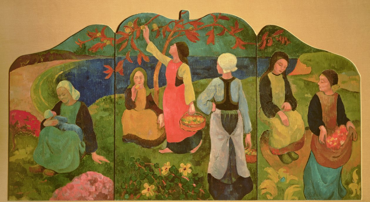 The Pont Aven Triptych, 1892-93 (bräda) av Paul Sérusier