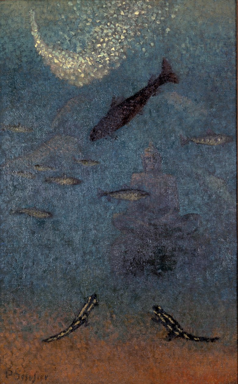 Den nedsänkta Buddha, ca 1910 av Paul Sérusier